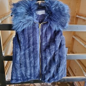 Mark New York faux fur vest.